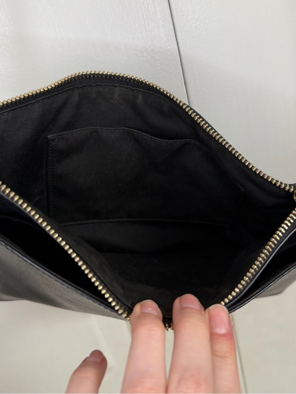 Coach Black Bag with Gold Plaque - Picture 4 of 5